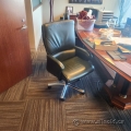 Green Supple Leather Office Boardroom Chair